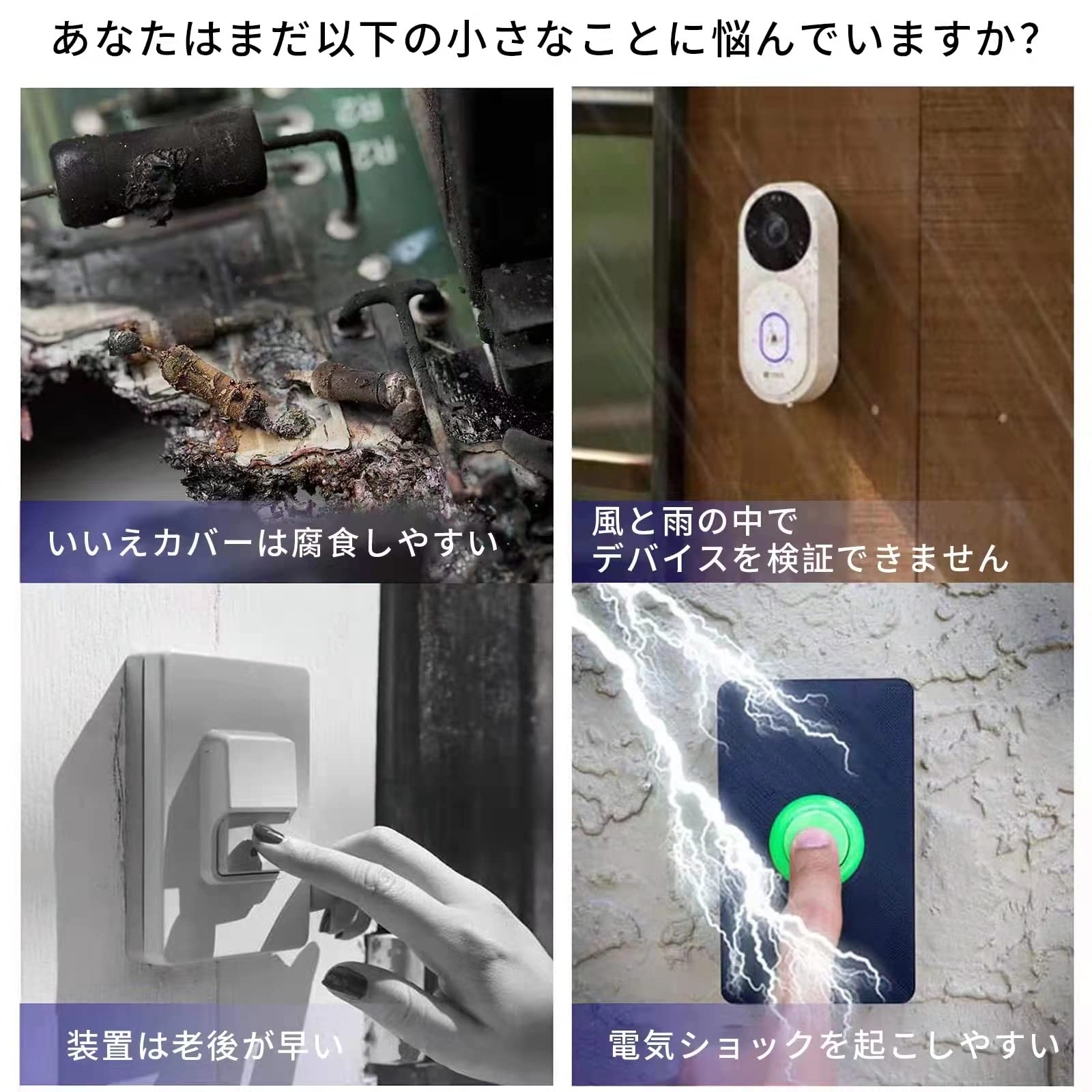 Amazon.co.jp: HXJZJ インターホン レインカバー ドアホン 雨よけ