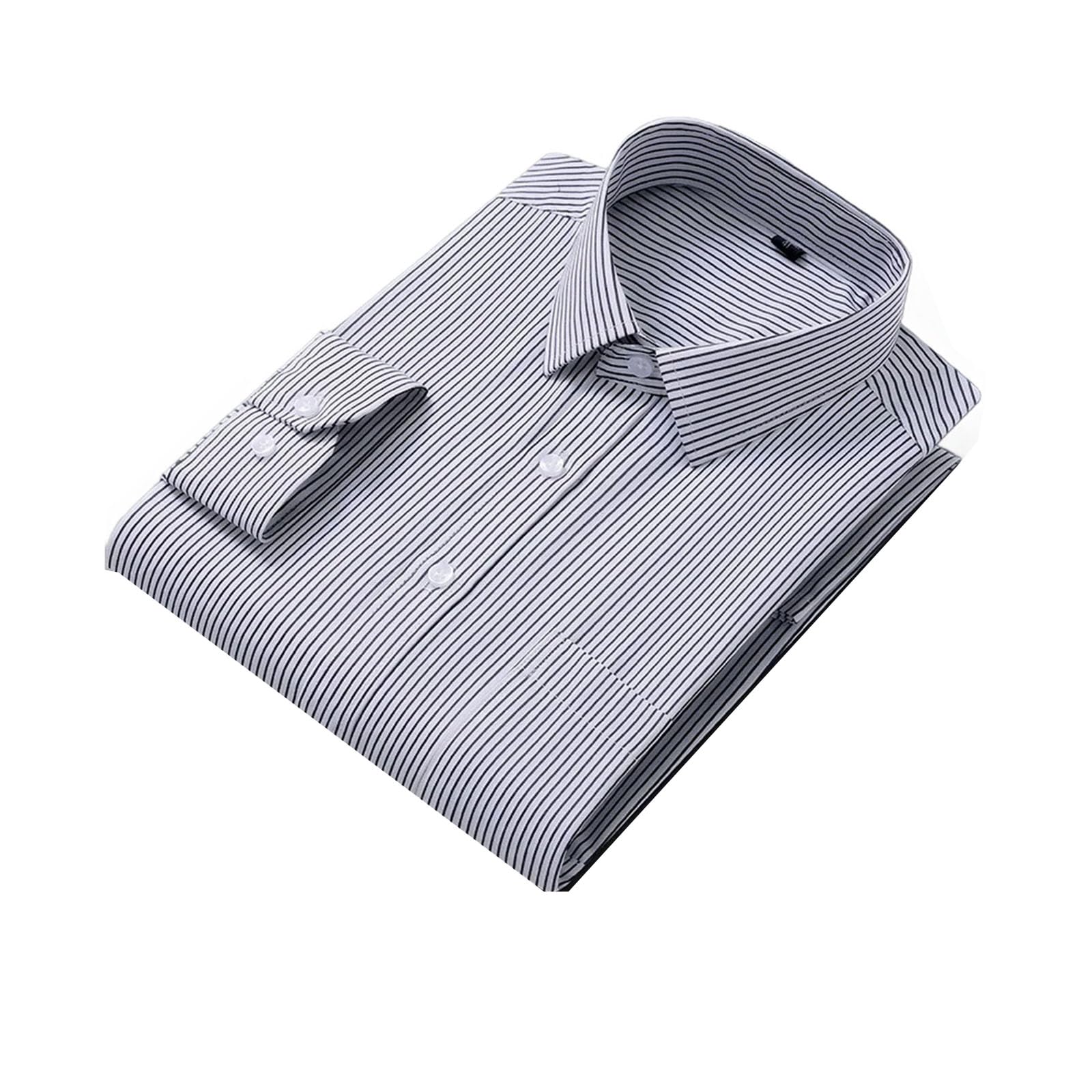 Camisa de manga larga para hombre, de algodón, suave, acogedora, para negocios, informal, para oficina