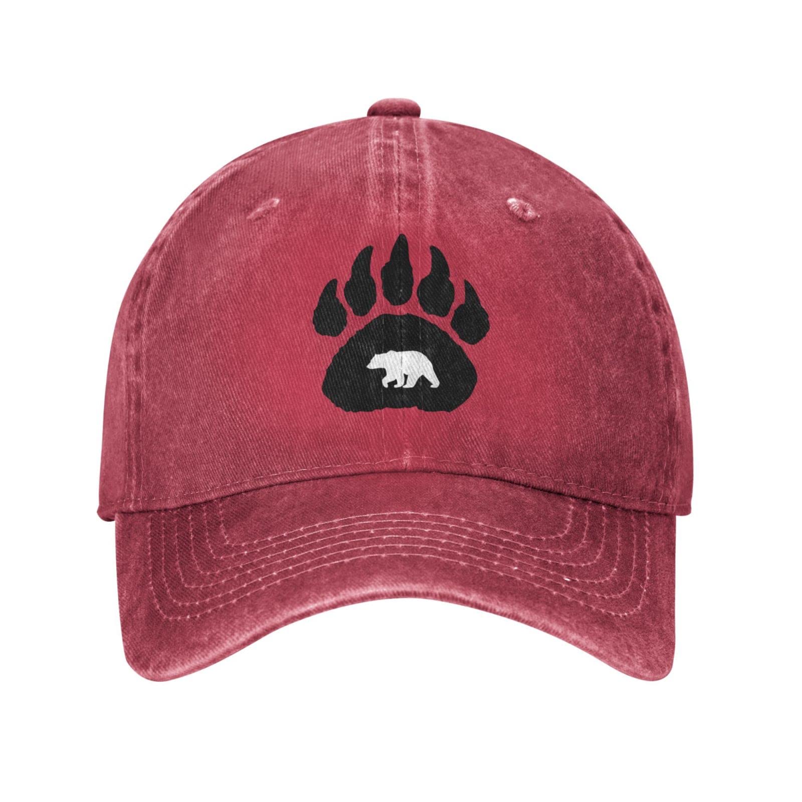 Native American Bear Claw Unisex Baseball Cap Cotton Fits Men Women Washed Denim Adjustable Dad Hat