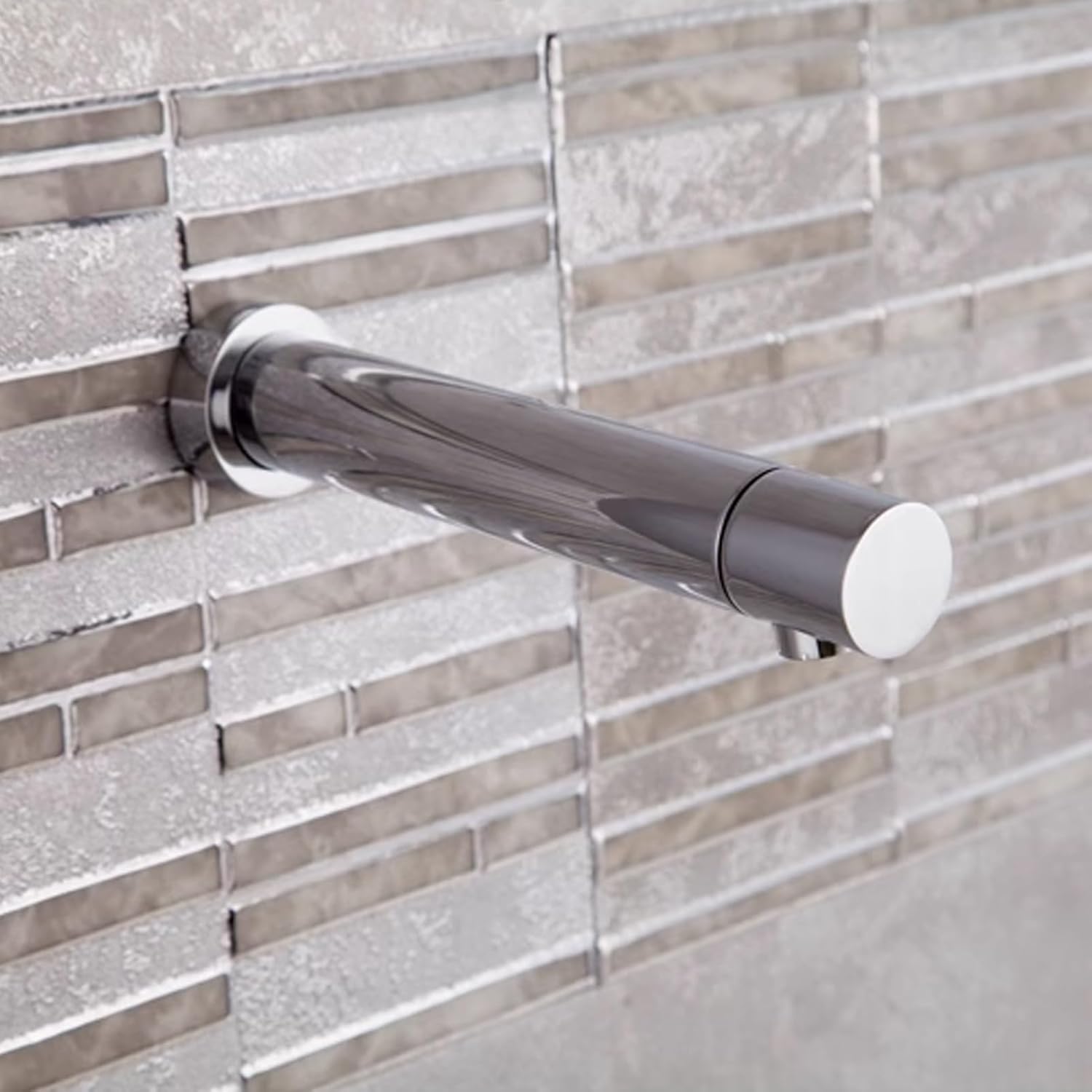 Sensor Faucet, Wall Mounted Automatic Single Cold Water Basin Sink Tap, Battery Operated Touchless Intelligent Sensor Faucet, Easy to Install Sensor Water Tap