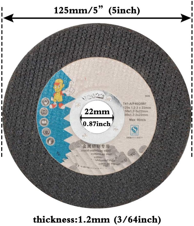 125mm Cutting Disc Metal Cut Off Wheel Angle Grinder Disc Slice Fiber Reinforced Grinding Blade Cutter for Metal Iron 5-50Pcs,China,20Pcs