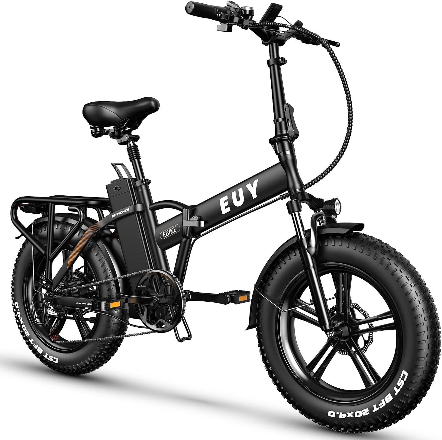 AuloorElectric Bike, 750W Ebike for Adults, 20" Fat Tire Electric Bike, 30MPH Max Speed Folding Electric Bike, 48V 18Ah Battery, Shimano 7-Speed Full Suspension Electric Bicycles