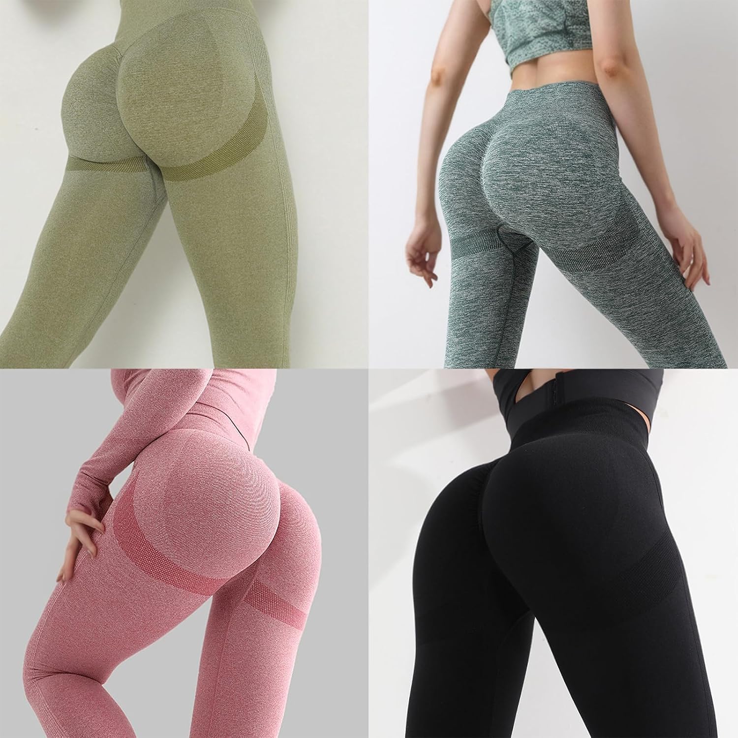 Seamless Butt Lift Leggings for Women, Yoga Pants High Waist Compression Leggings for Yoga, Workout, Running, Sports image 2