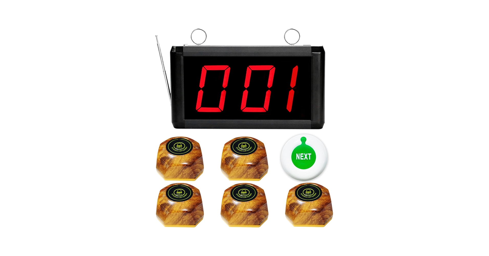 Amazon.co.jp: CYSSJF 呼び出しベル 飲食店 業務用 3桁番号表示