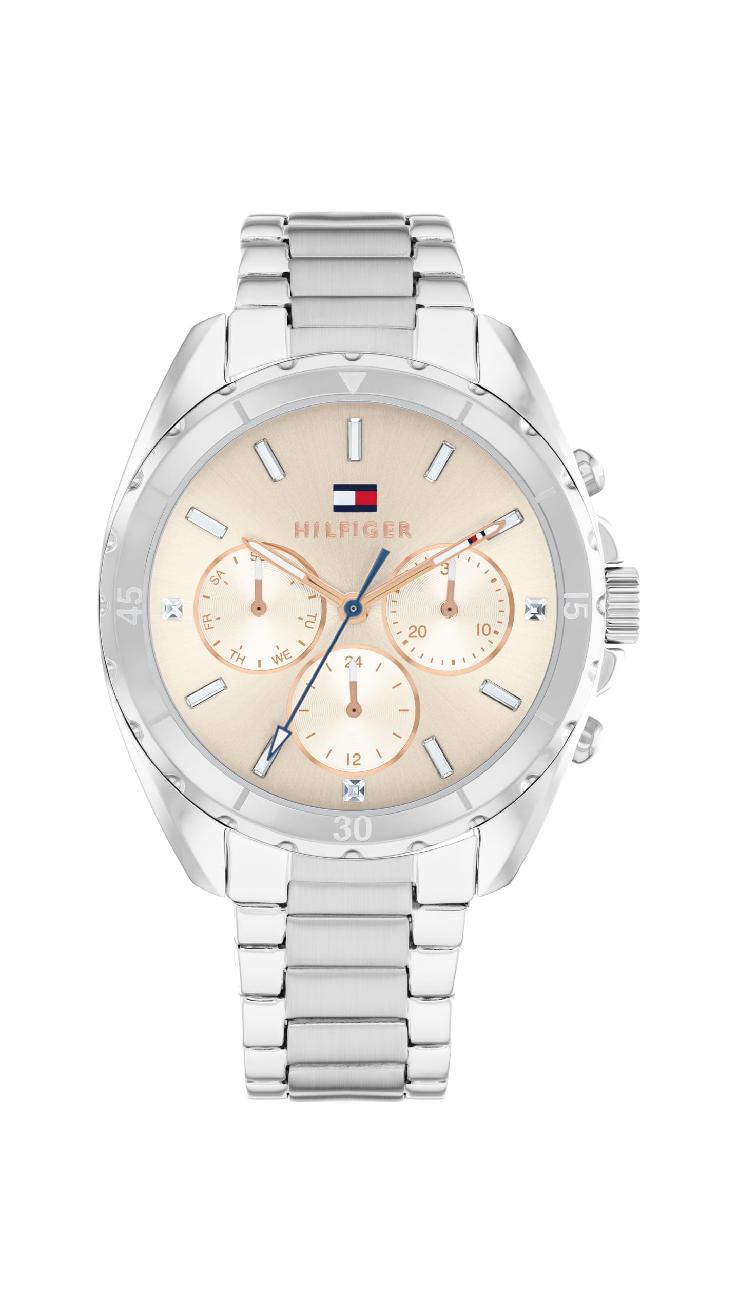 House of Watches - Tommy Hilfiger Ladies Mellie White Dial Chronograph Watch 1782782