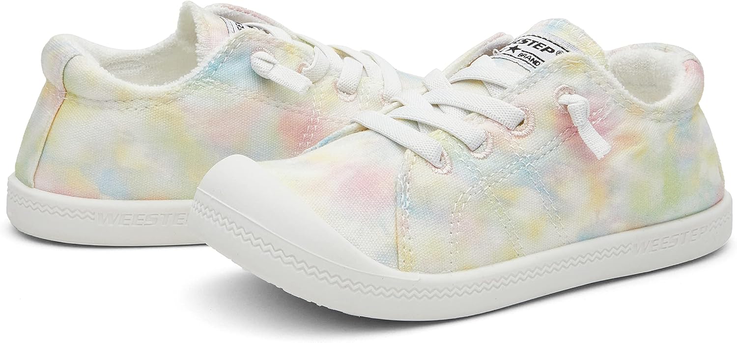 Weestep Girls Boys Slip on Elastic Sneaker Shoe