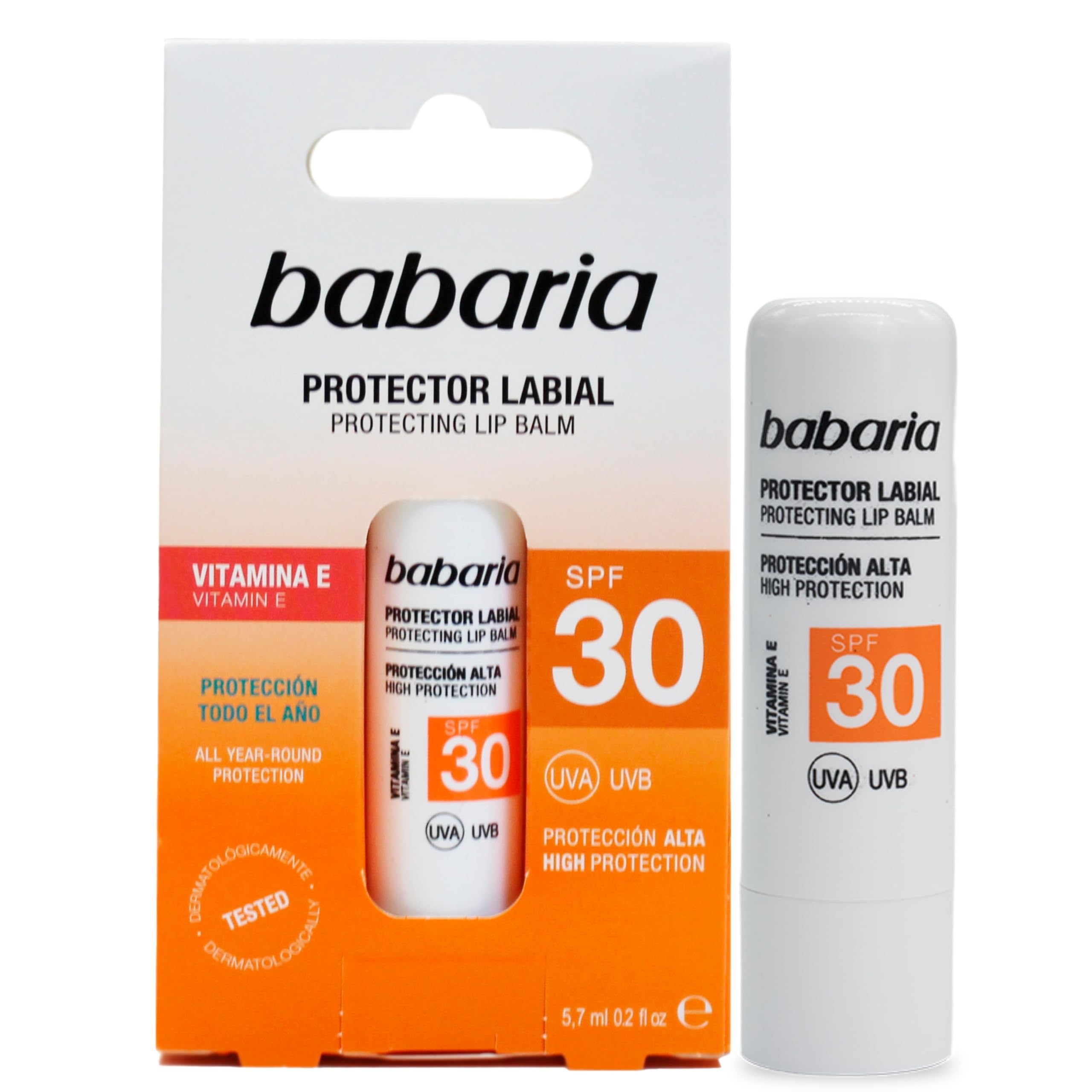 Babaria Aloe Vera UVA/UVB Protecting Lip Balm SPF 30 5.7ml