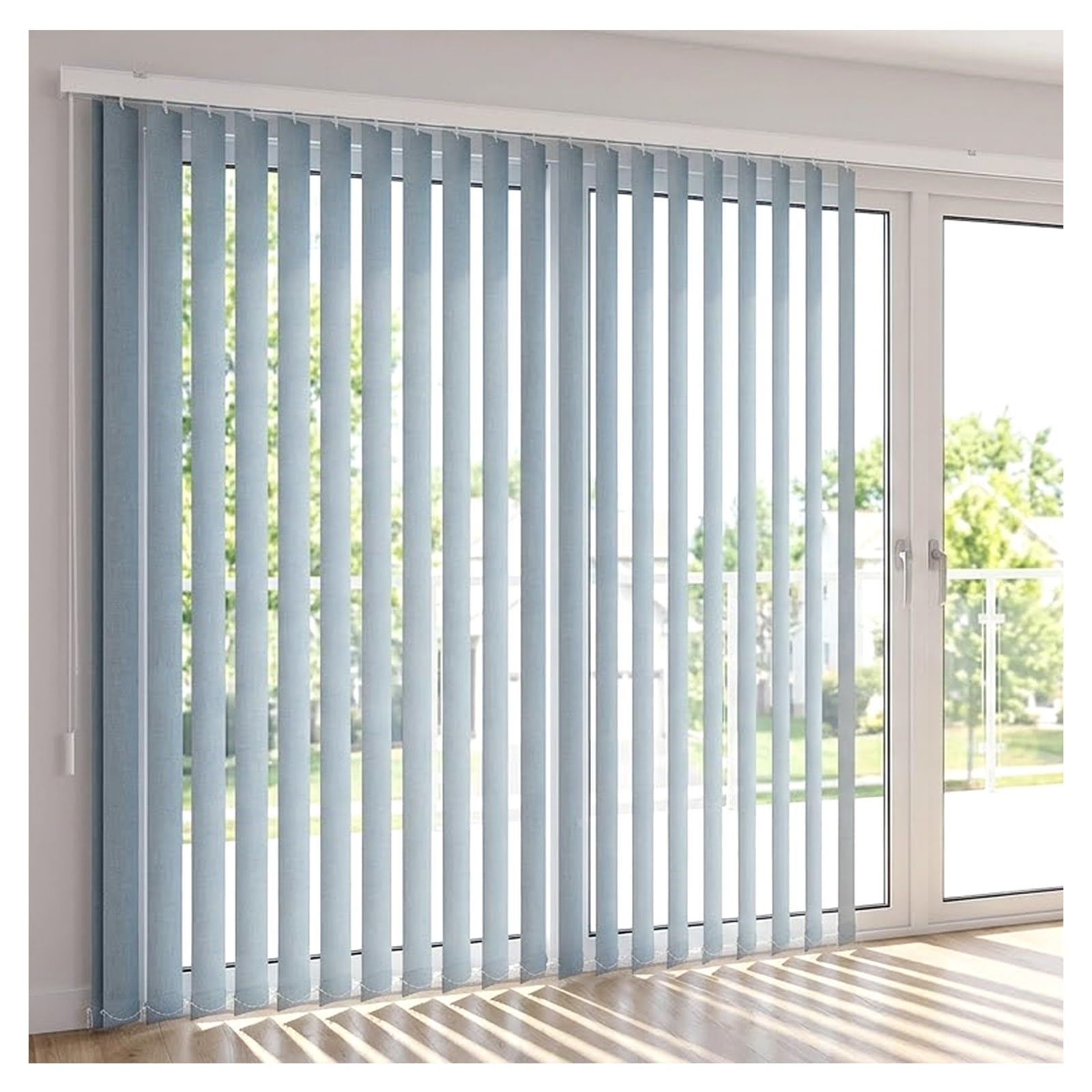 Tenda a velo azzurra, dimensioni personalizzate da 60 x 100 cm a 300 x 230 cm, feritoie scorrevoli in tessuto per casa e ufficio, trattamenti per finestre con filtraggio della luce, soluzioni per la