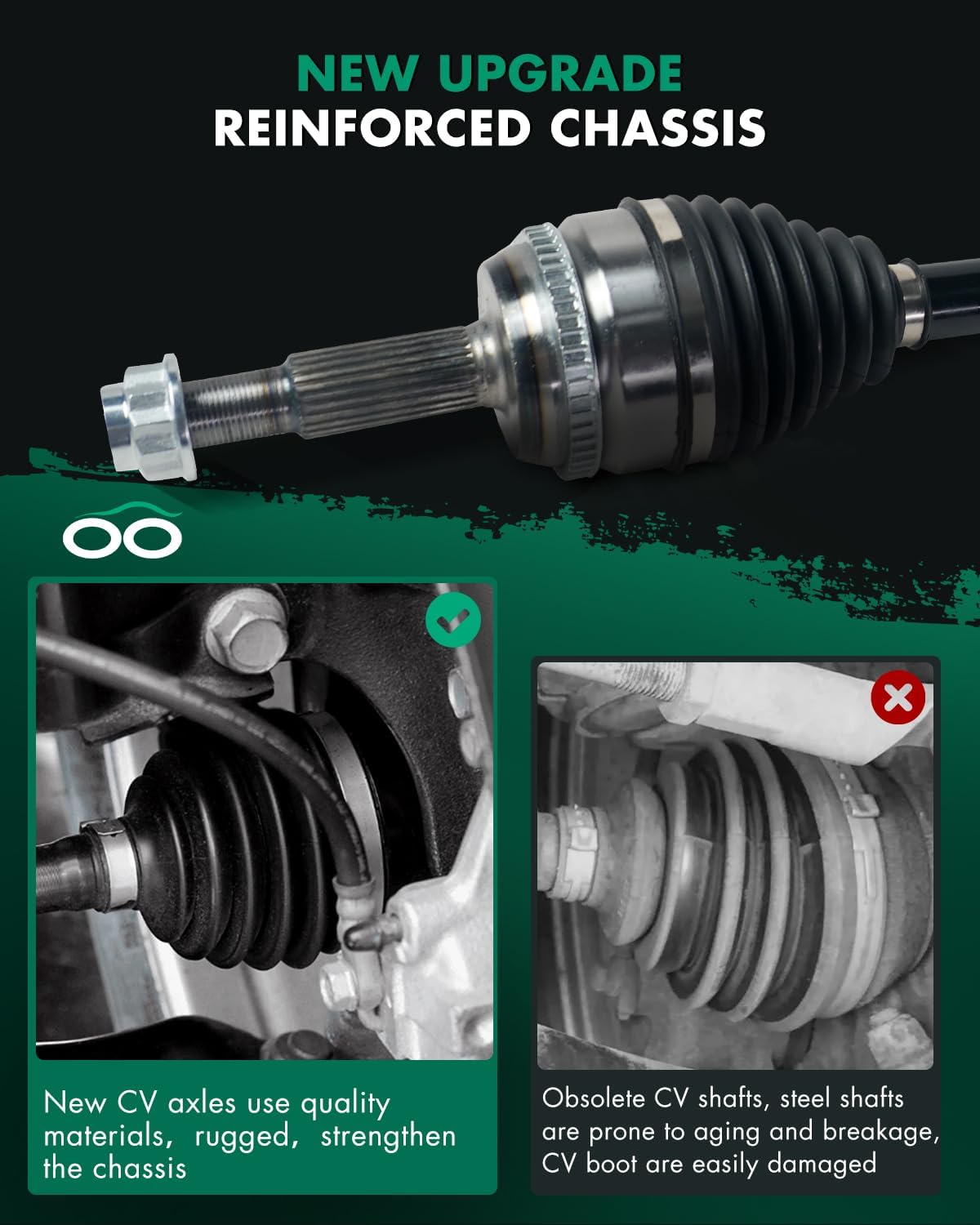 SCITOO CV Axle Shaft Assembly Front Left Right For Toyota Camry 2.5L 2012-2017 NCV69046 2PCS