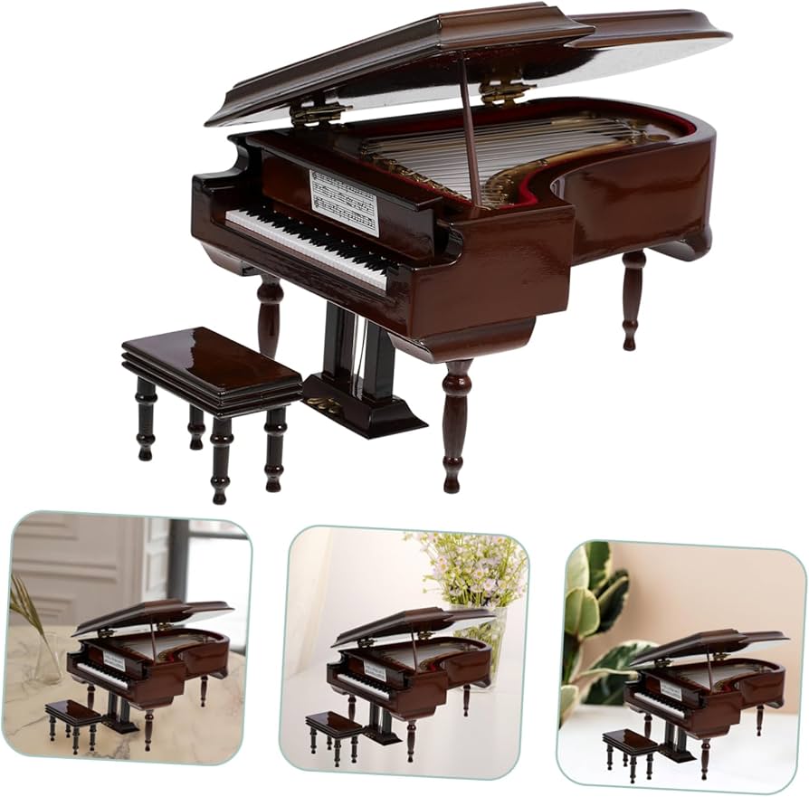 The Classical Piano グランドピアノ置物(6曲入り)人形付き