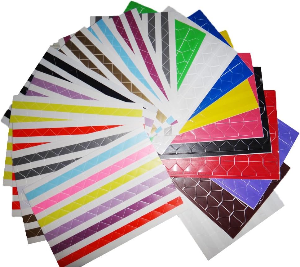 Self-Adhesive Corner Sticker Paper for DIY Photo Album Scrapbooking Photo Mounting Corners Posts PVC (Pack of 20 Sheet,2040 Pieces)