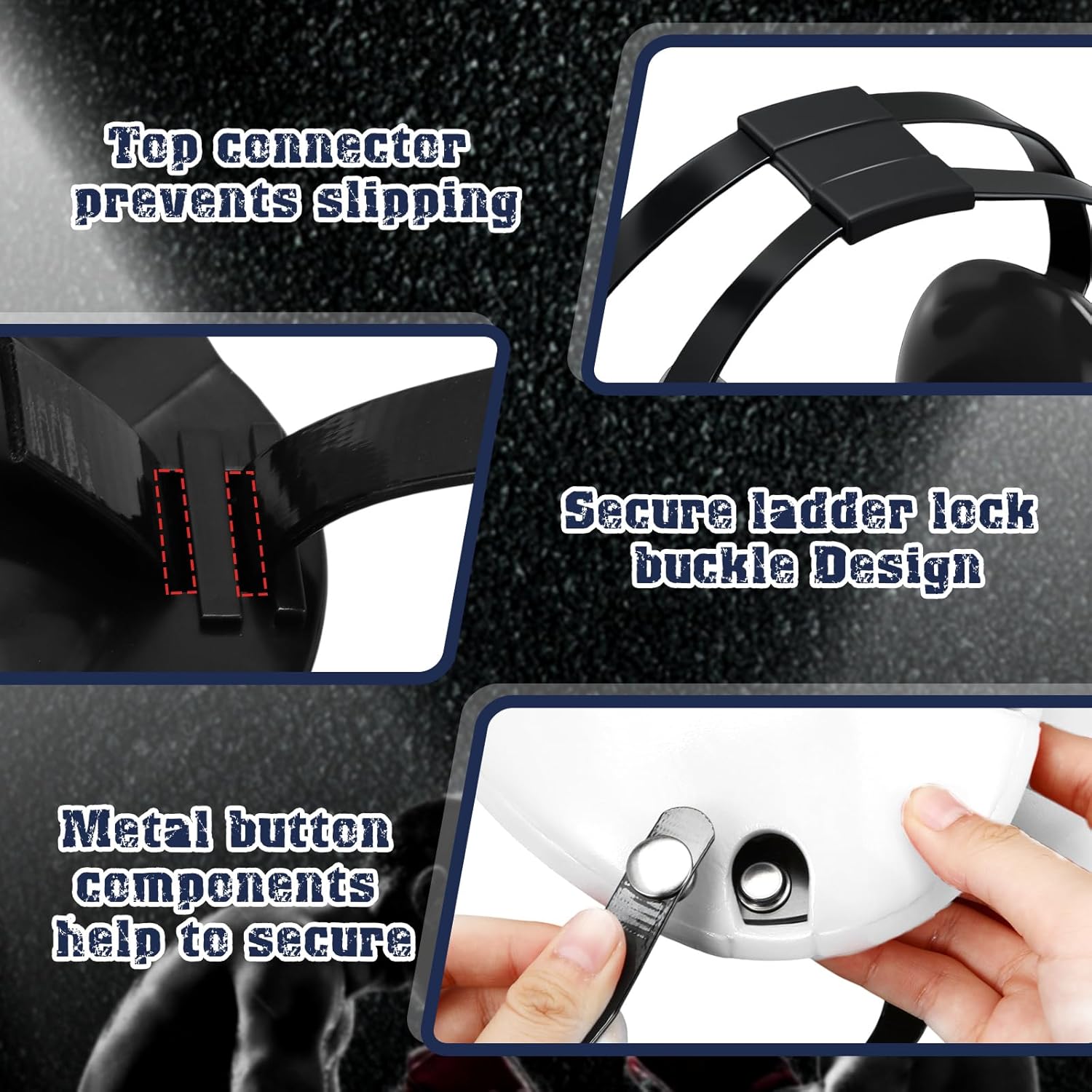 Wrestling Headgear Kids Youth Head Gear Wrestling Adjustable Ear Guard Straps MMA Jiu Jitsu for Men Women Adults - Image 3