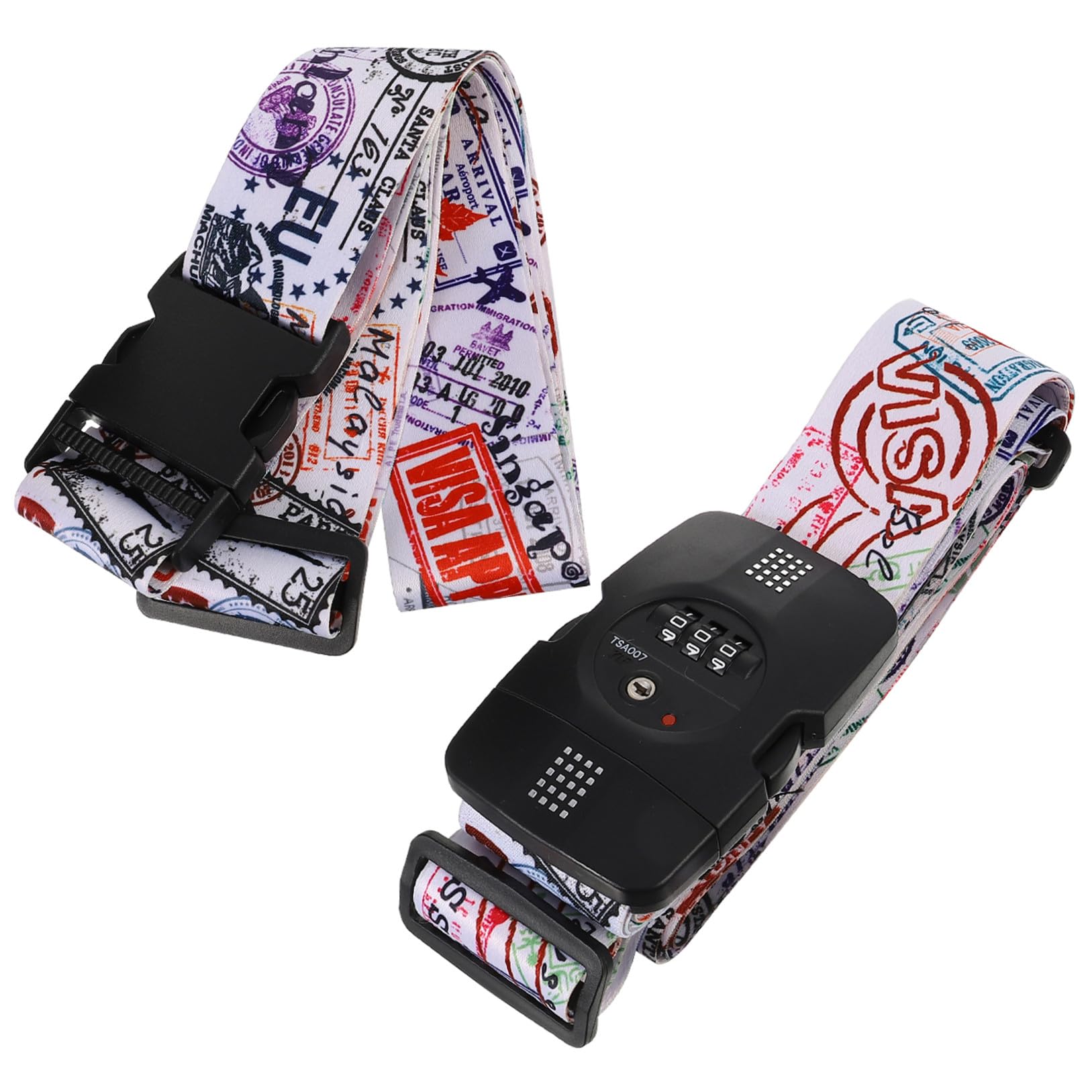 BESPORTBLE 2 Pezzi Cinghie Per Bagagli Cinghie Per Valigie Cintura Da Viaggio Regolabile Accessori Da Viaggio Per Zaini Cintura Per Bagagli Per L'imballaggio Dei Bagagli Stoffa