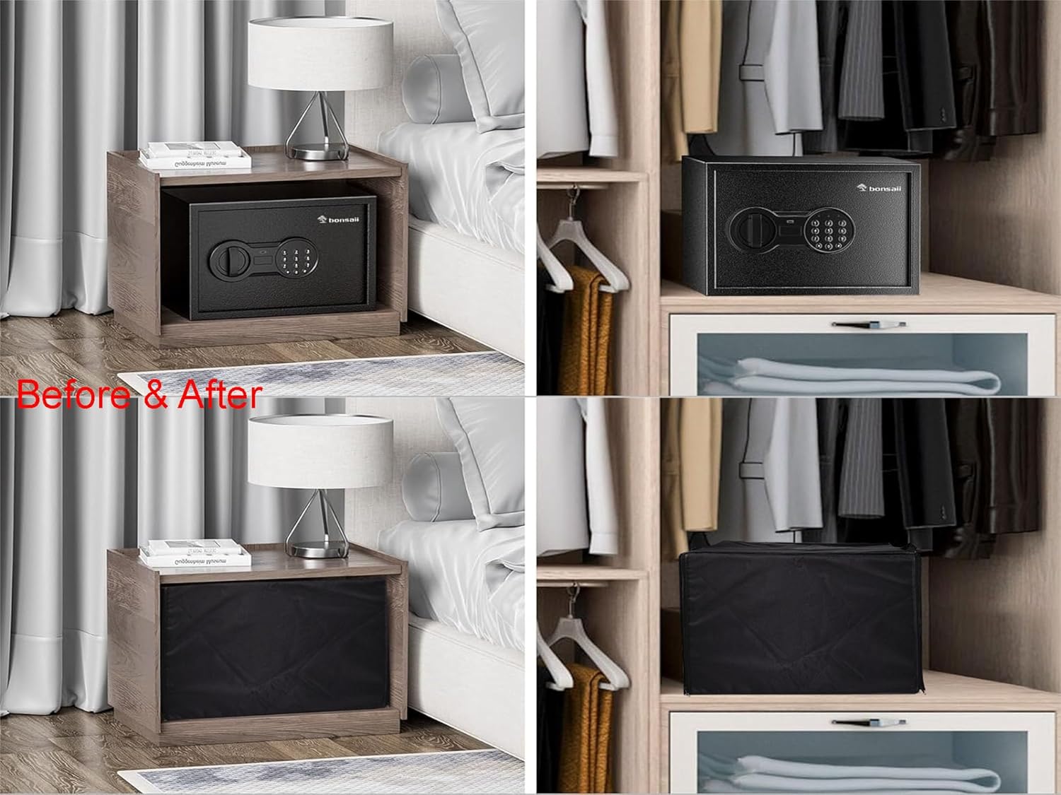 Safe Box Cover Waterproof Heat-Resistant Dust-proof Protective Cover for Steel Security 0.5 Cubic Feet ‎25EI/Bonsaii Safe 0.6 Cubic Safe Box SF002v (14.9 x 10.6 x 9.8 in)