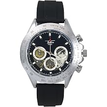 ICE STAR Mens Sport Chronograph Watch 42mm Analog Quartz Timepiece with Multi-Dial Face, Date Display & Silicone Band Casual Wristwatch for Everyday Wear, Gift Ready