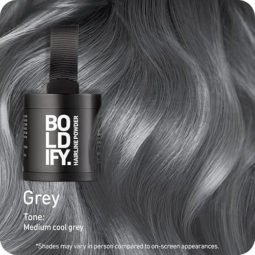 Miniatura 71 de BOLDIFY Polvo de línea capilar (grande, 0.35 oz), color de cabello para retoque de raíces para cobertura de canas, polvo para el cabello que oculta