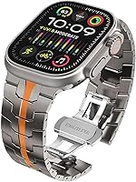 Vista 139 de WINGLE Correas de titanio para Apple Watch Band Ultra 3/2/1 Band Ultra de 1.929 in Series 11 10 1.811 in 1.772 in 1.732 in 1.654 in SE 3/2/1 Series