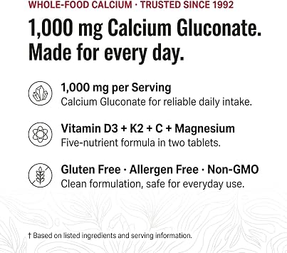 Olympian Labs Calcium Plus Magnesium, Formulated with Vitamin C, K2 & D3, 100 Tablets Supporting Healthy Bones & Teeth