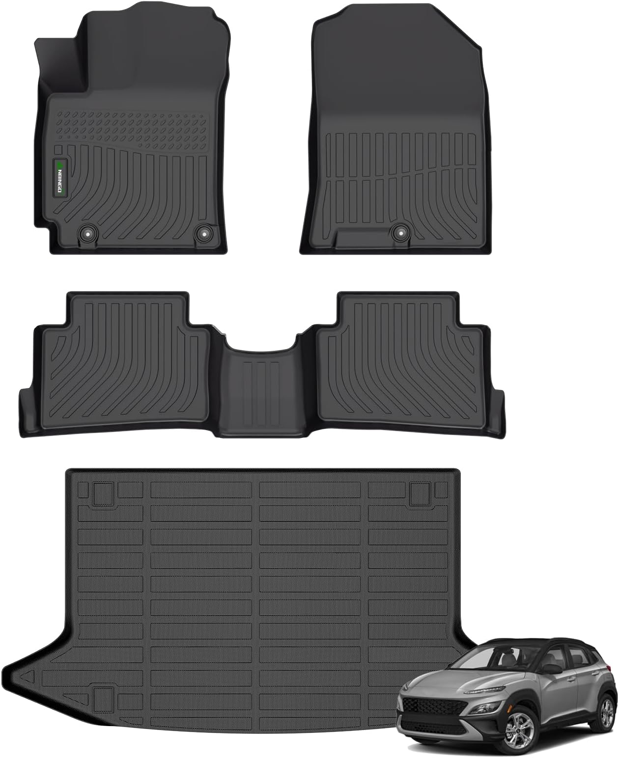 Amazon.com: ANBINGO®for Hyundai Kona Floor Mats 2018-2023 & Hyundai ...