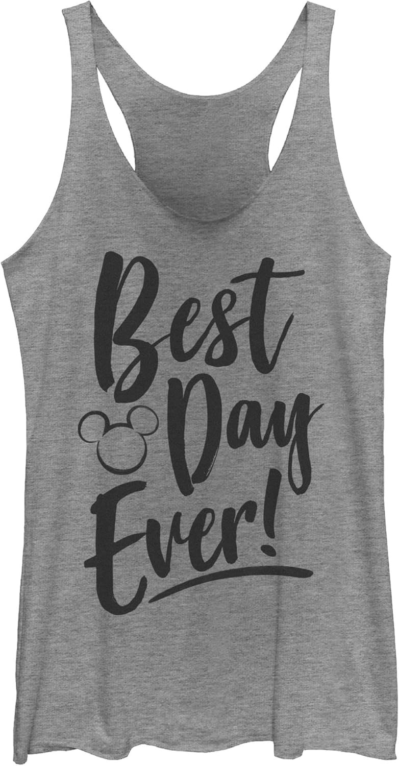 Women's Mickey & Friends Best Day Ever Racerback Tank Top