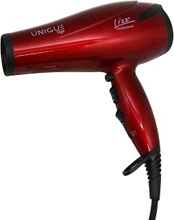 Secador de Cabelos Unique Red, Lizz Professional, Bivolt, 2100W
