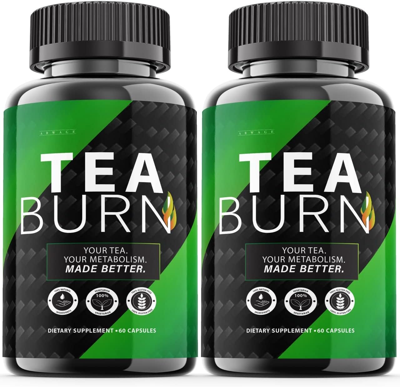 Abwage (2 Pack) Tea Burn, Tea Burn Packets Powder, Teaburn