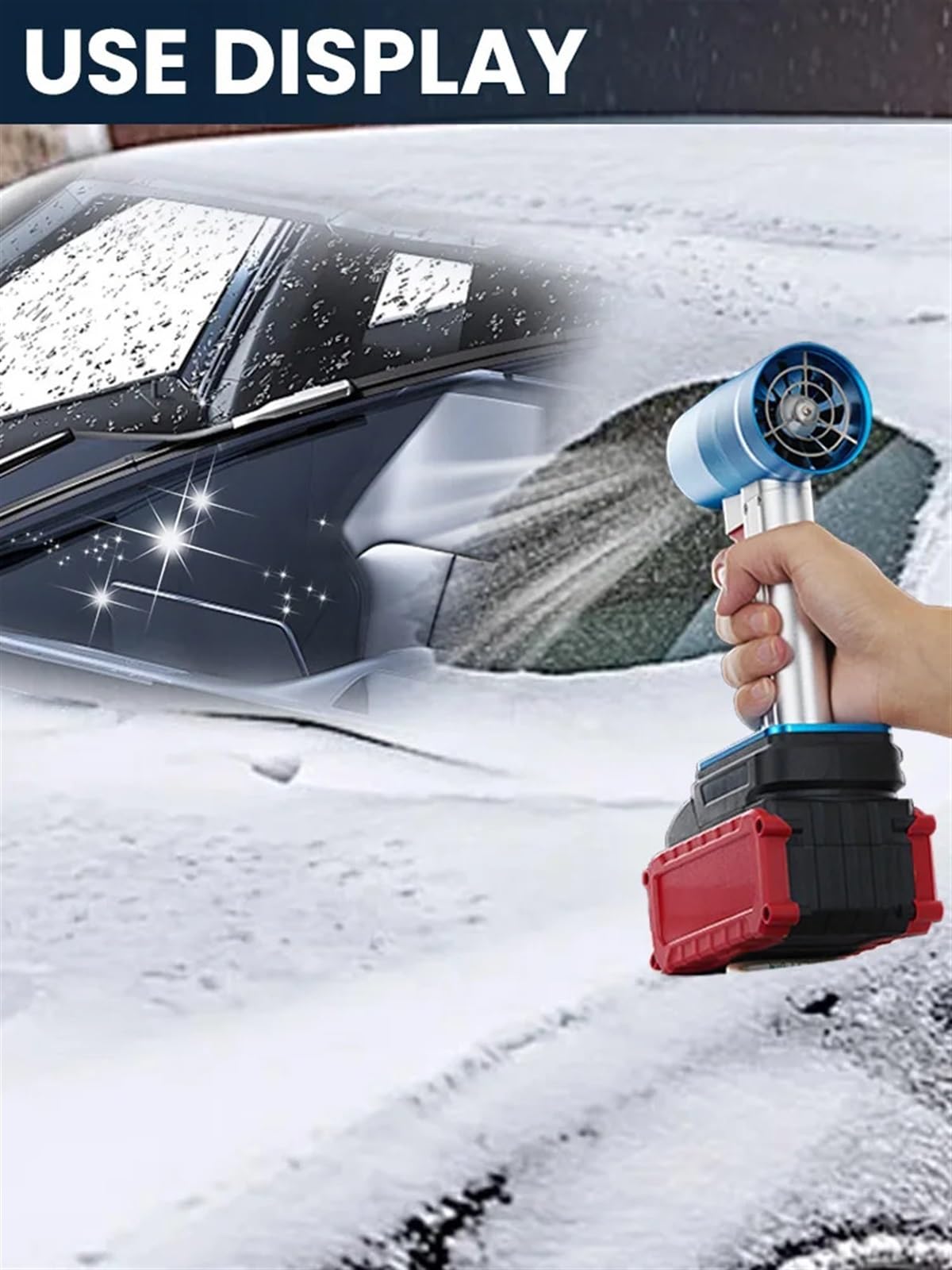 Aeratore centrifugo, Ventilatore a getto d'aria Turbo a Motore senza spazzole a condotto portatile 950g Soffiante a spinta