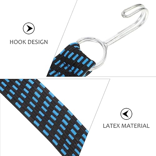 Miniatura 2 de 8 piezas de cuerda elástica plegable colador para automóvil, cubierta de automóvil, correas resistentes al viento, correa de trinquete de fijación