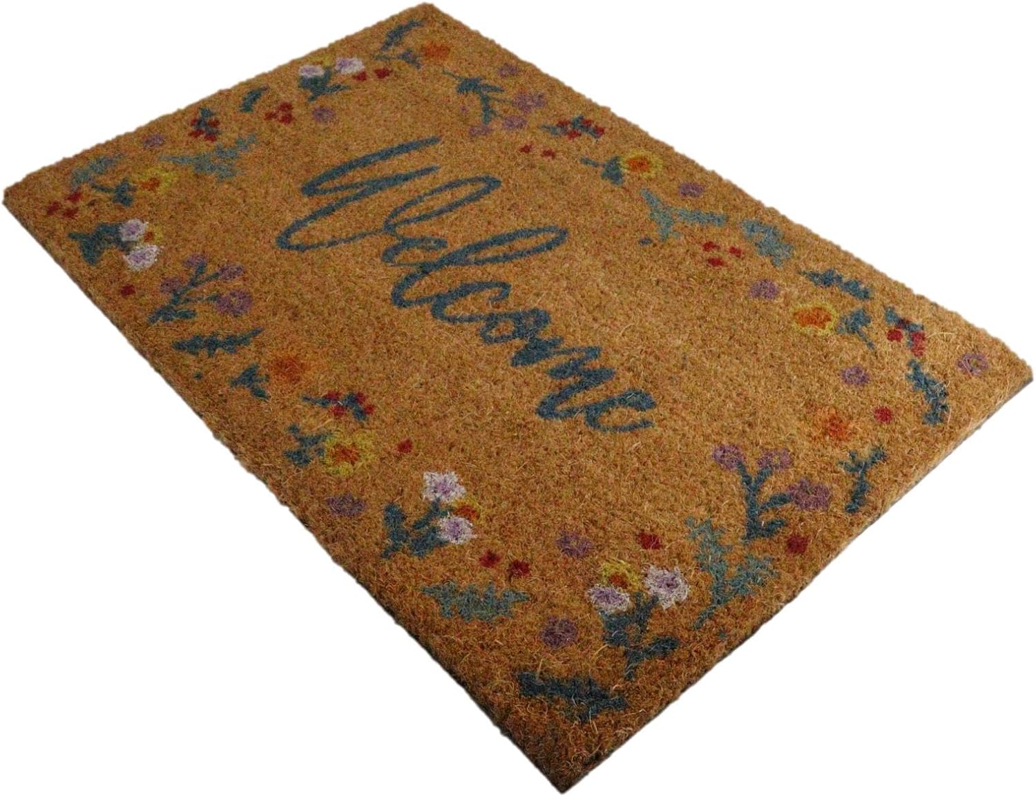 Ebros Gift Metaphysical Magic Wicca Occult Witcraft Halloween Themed Coir Coconut Fiber Vinyl Backing Floor Mat Doormat 24" By 16" Indoor Outdoor Home Accent (Welcome Enchanted Forest)