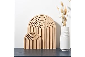 Set of 2 Wooden Arch Boho Decor