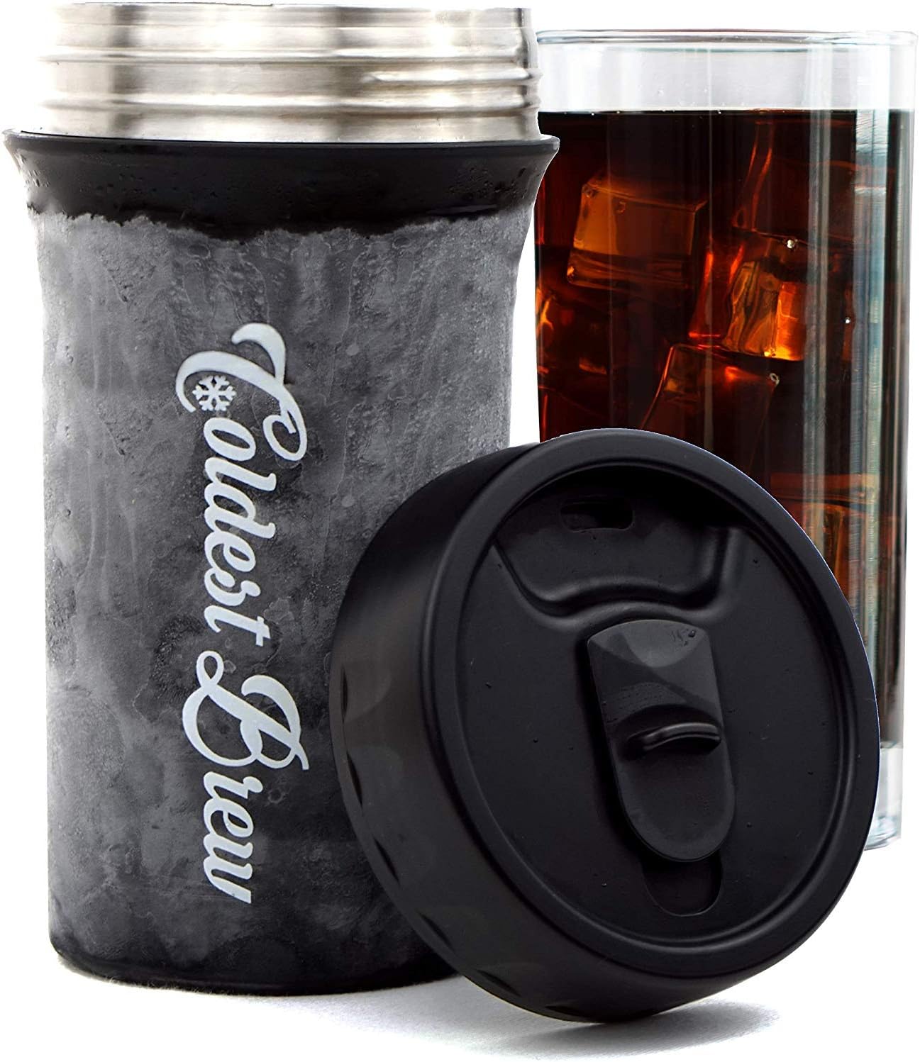 Coldest Brew Iced Coffee Maker - Make Hot Coffee Into Ice Coffee In Minutes Without Dilution