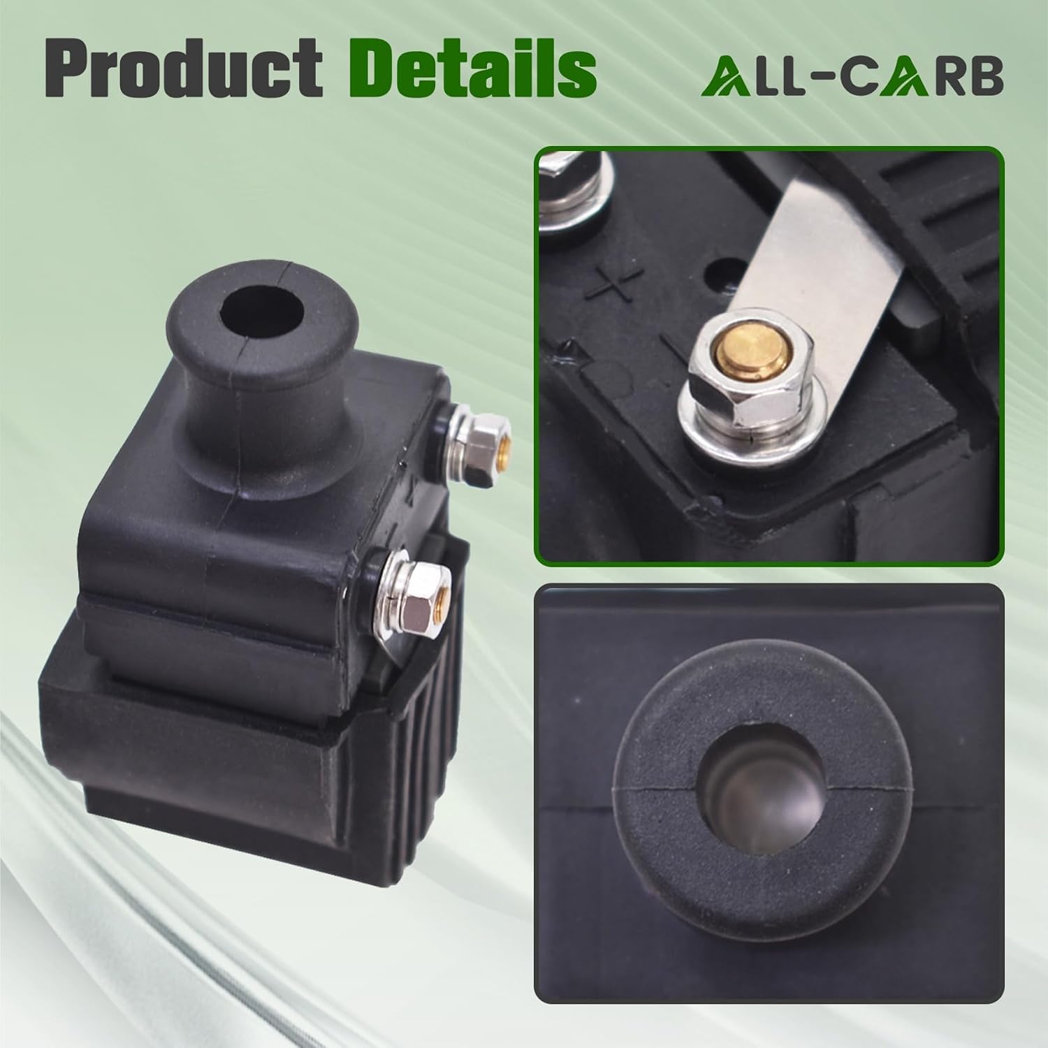 Ignition Coil Replacement for Outboard 90 115 135 150 175 200hp 339-832757A4 2.76 x 1.57 Rubber Metal