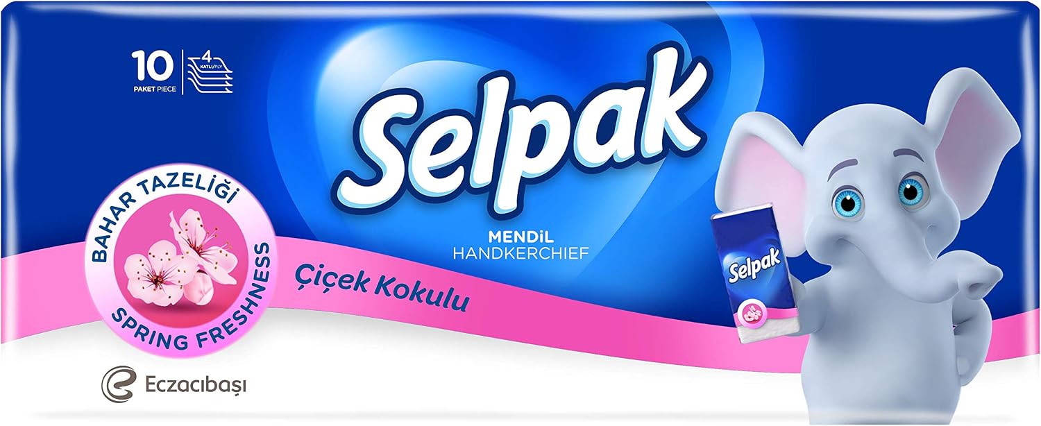 Selpak Bahar Parfümlü Mendil 10'lu Paket
