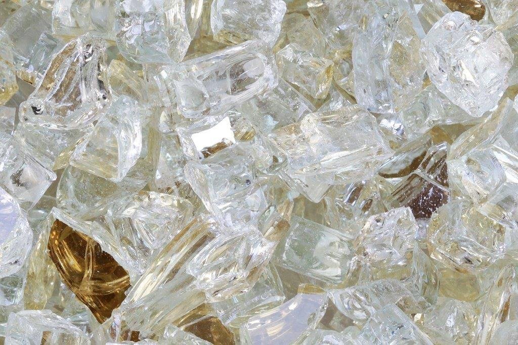 FireGlass+ Quarter Inch Platinum 10 Pound Bag