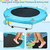 Vista 4 de Toddler Trampoline for Kids Ages 1-8, 55'' Small Trampoline with Safety Enclosure Net, Indoor & Outdoor Baby Mini Trampolines, No-Gap Safe Design