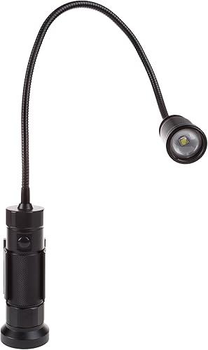 Stalwart CREE - Luz de trabajo LED  Lámpara de luz magnética de 550 lúmenes con cuello de cisne flexible  Lámpara LED portátil para costura,