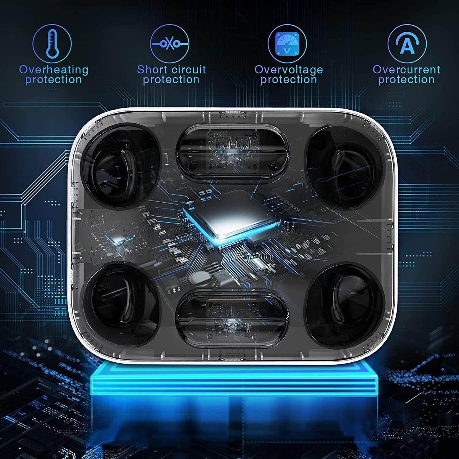 Black Antecipada Amazon Twihill: Carregador Duplo De Gamepad Sem Fio 6