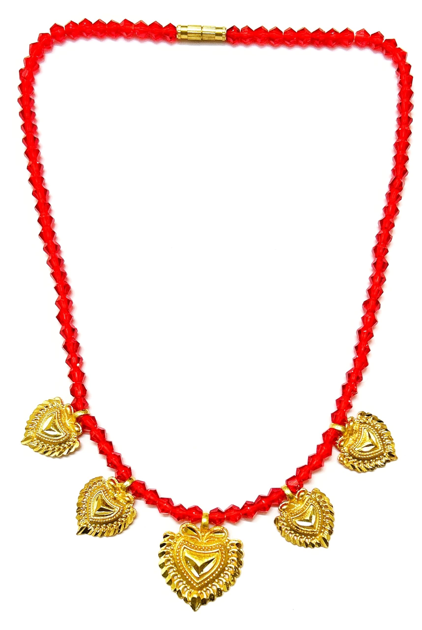 SMARNN Gold Plated Red Golden Kanthi Mangalsutra Chain Necklace for Women (B08CSKK7QG) Amazon Price History, Amazon Price Tracker