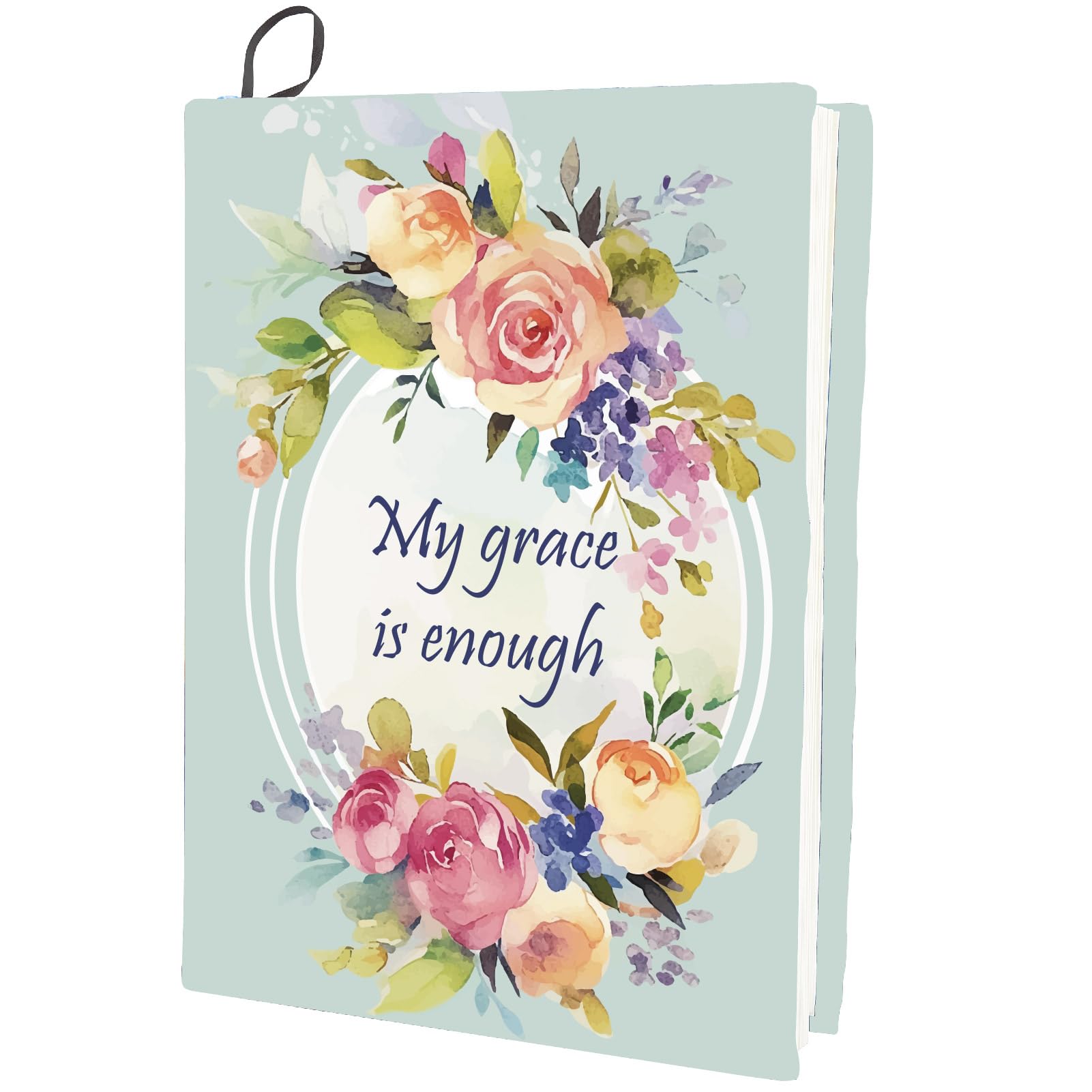 CRASPIRE Butterfly Stretchable Book Cover Flower Words Washable Reusable Large Nylon Book Protector Elastic Notebook Wraps Suitable for Hardcover