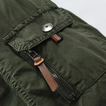 DGHM-JLMY Men Full-Zip Hood Cotton Parka Jacket Coat Long Back Split Collar Hooded Windbreaker Mid-Long Military Coat Pockets (Army Green,XX-Large)