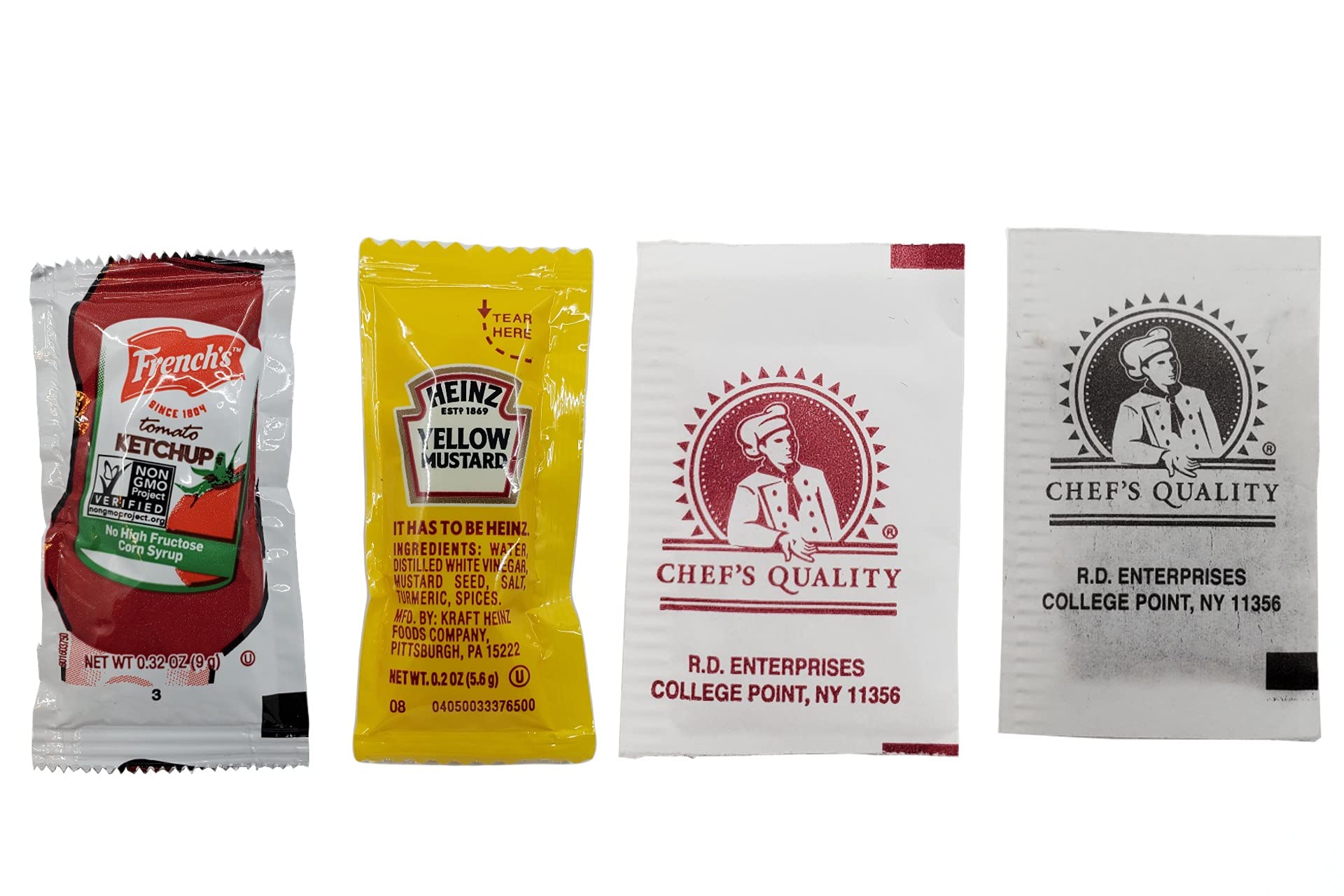 Buy Condiment Packets Variety Pack 300 Total Single Serve Condiments