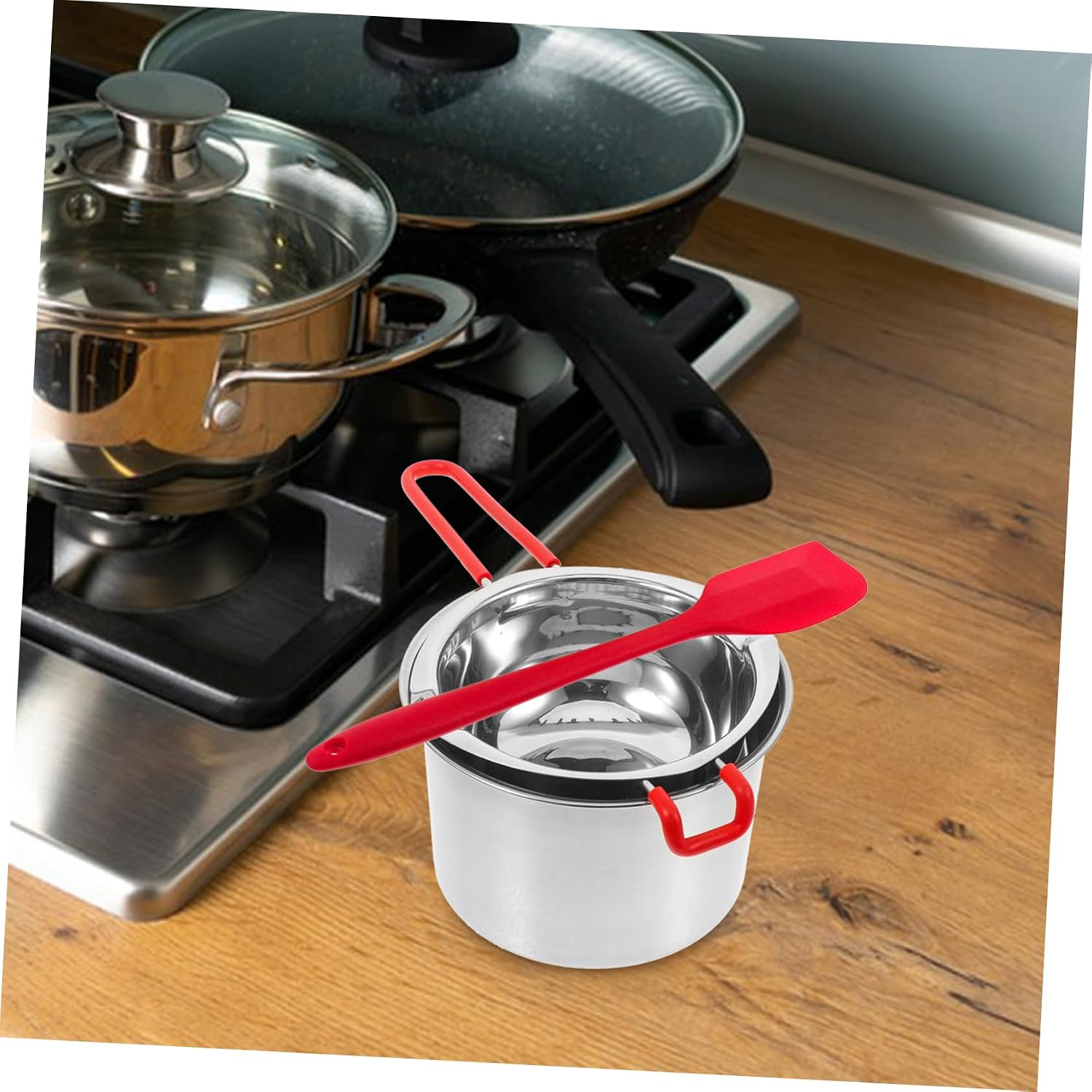 Double Boiler Pot Set Melting Pot for Chocolate Cheese Candy Melter Pot Kitchen Gadgets Random