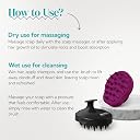 HEETA 2-Pack Hair Scalp Massager - Upgraded Scalp Brush with Soft Silicone Bristles for Dandruff Removal, Wet & Dry Use (Black & Purple) gallery image
