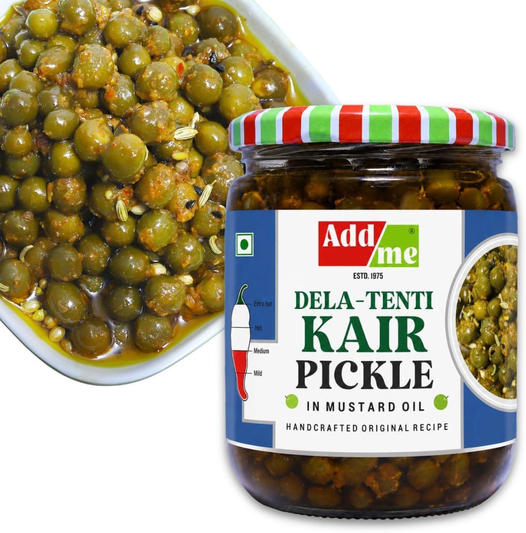 Add me Home Made Ker Small Teet Rajasthani marwadi Pickles Achar 500gm Glass Jar