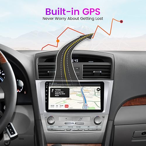 Miniatura 6 de MekedeTech Radio de coche Android 11 para Toyota Camry 2007 2008 2009 2010 2011 con Carplay inalámbrico Android Auto, 9 pulgadas 1280x720 IPS