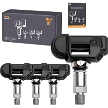 4PCS Pre-Programmed Tire Pressure Monitoring Sensor 433MHz TPMS Fit for Jeep Wrangler, Fit for Volkswagen Routan, Fit for Ram, Fit for Mercedes-Benz CL500 CLS550 E300 GL350 GLE500 ML450 SL400