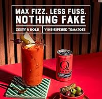 Vista 6 de Q BLOODY MARY MIX, Tomates maduros reales con 7 hierbas y especias, ideal para cócteles y cócteles sin alcohol, hechos con ingredientes reales