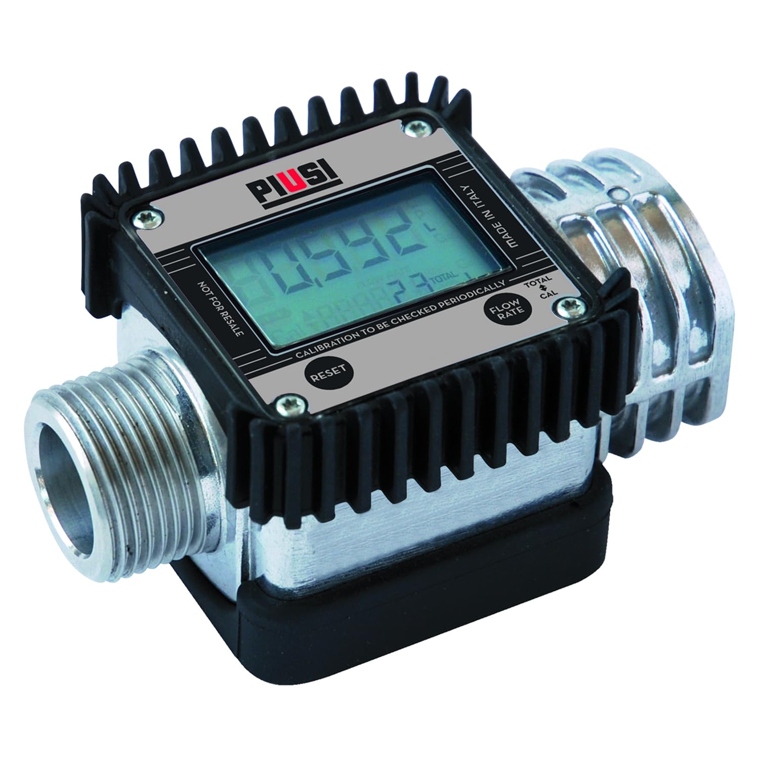 PIUSI Digitaler Turbinenzähler für Diesel 120 l/min 20 bar M 1" BSP F 1" BSP K24