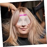 Vista 4 de Visera protectora para cortes de pelo de salón, 50 unidades, protectores de laca para el cabello, protector de maquillaje impermeable