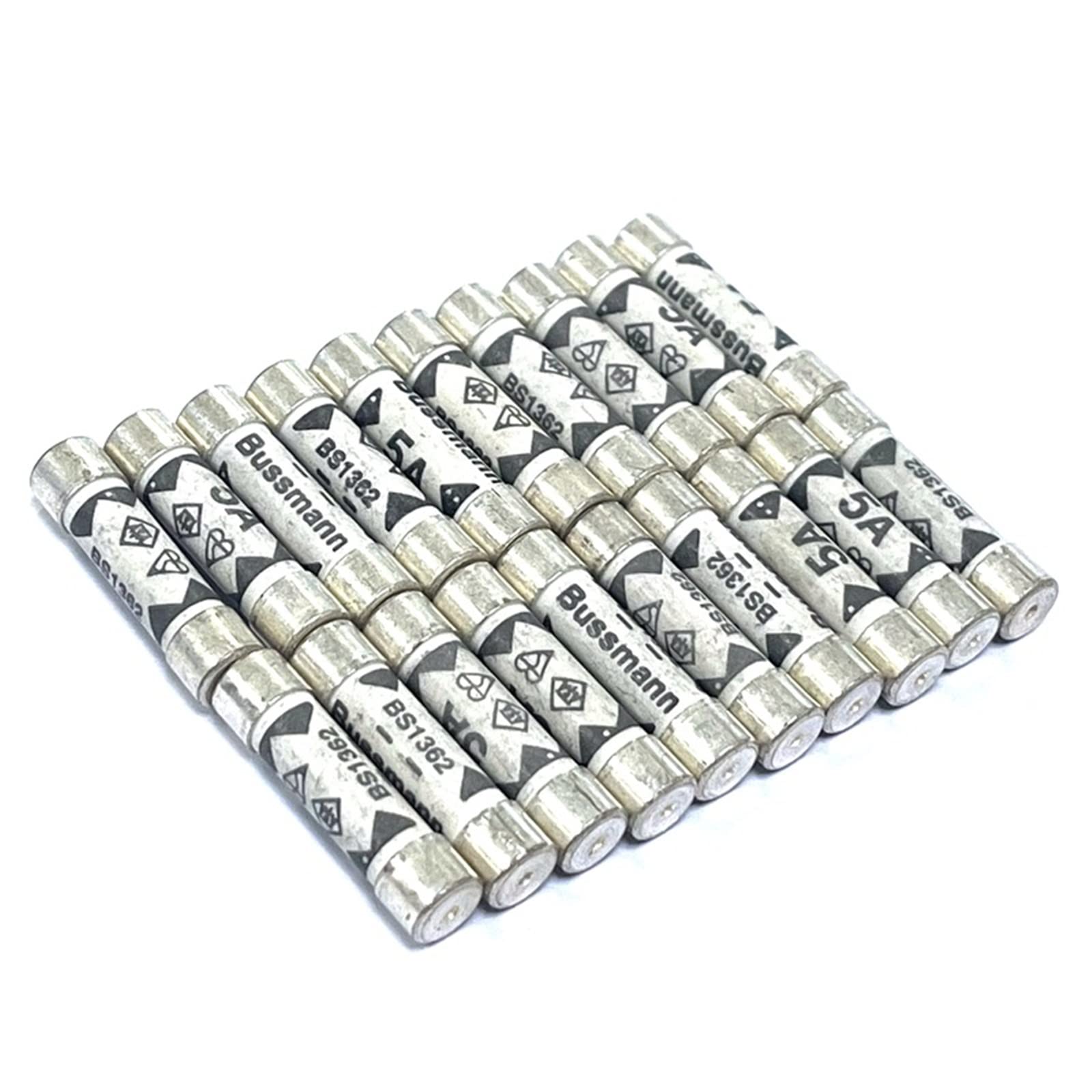 XRKJKQIDG 20Pcs 6x25mm Fuses BS1362 Ceramic Fuse 250V 1A 2A 3A 5A 10A 13A 15A 20 Explosion-Proof(2A)